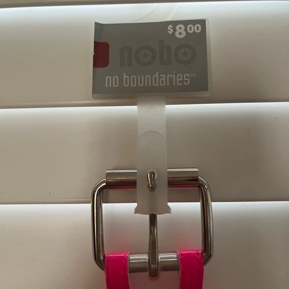 NEW Y2K No Boundaries Hot Pink & Clear Belt Small / Medium